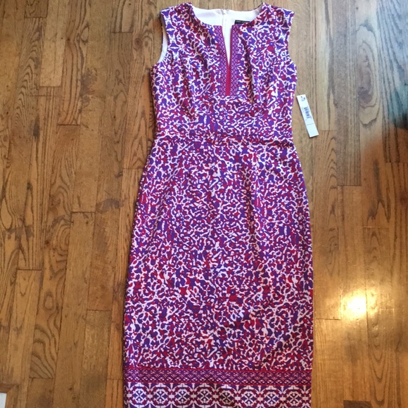 NWT Maggy London purple scuba knit dress size 0 - Picture 2 of 7